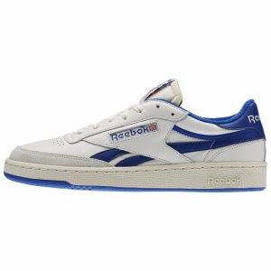 Adidasy Męskie Reebok Revenge Plus Vintage Białe/Królewski Niebieski/Czerwone PL 86NVDTH